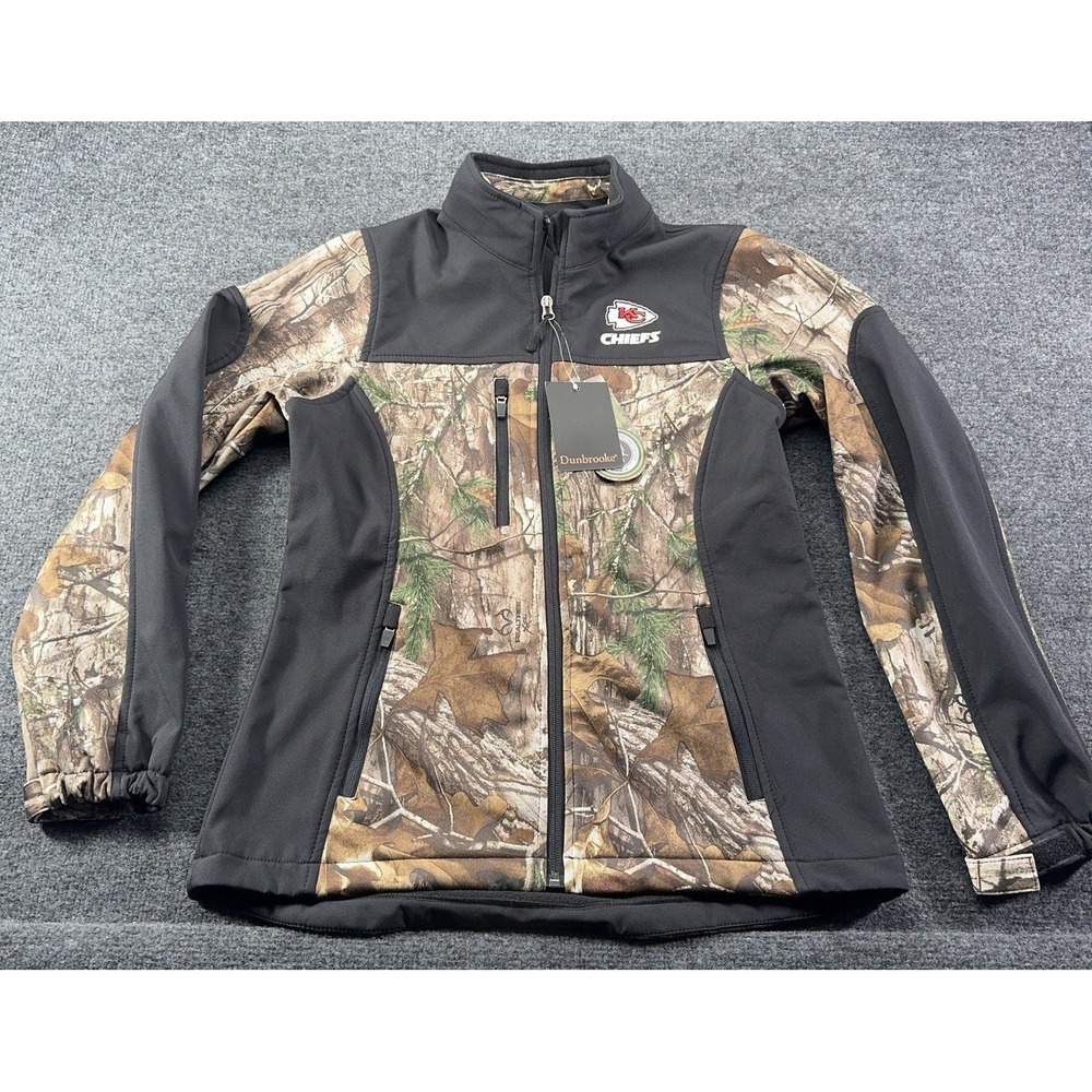 Dunbrooke Men's KC‎ chiefs Realtree Camo Jacket NFL Small Hunter Full Zip NWT